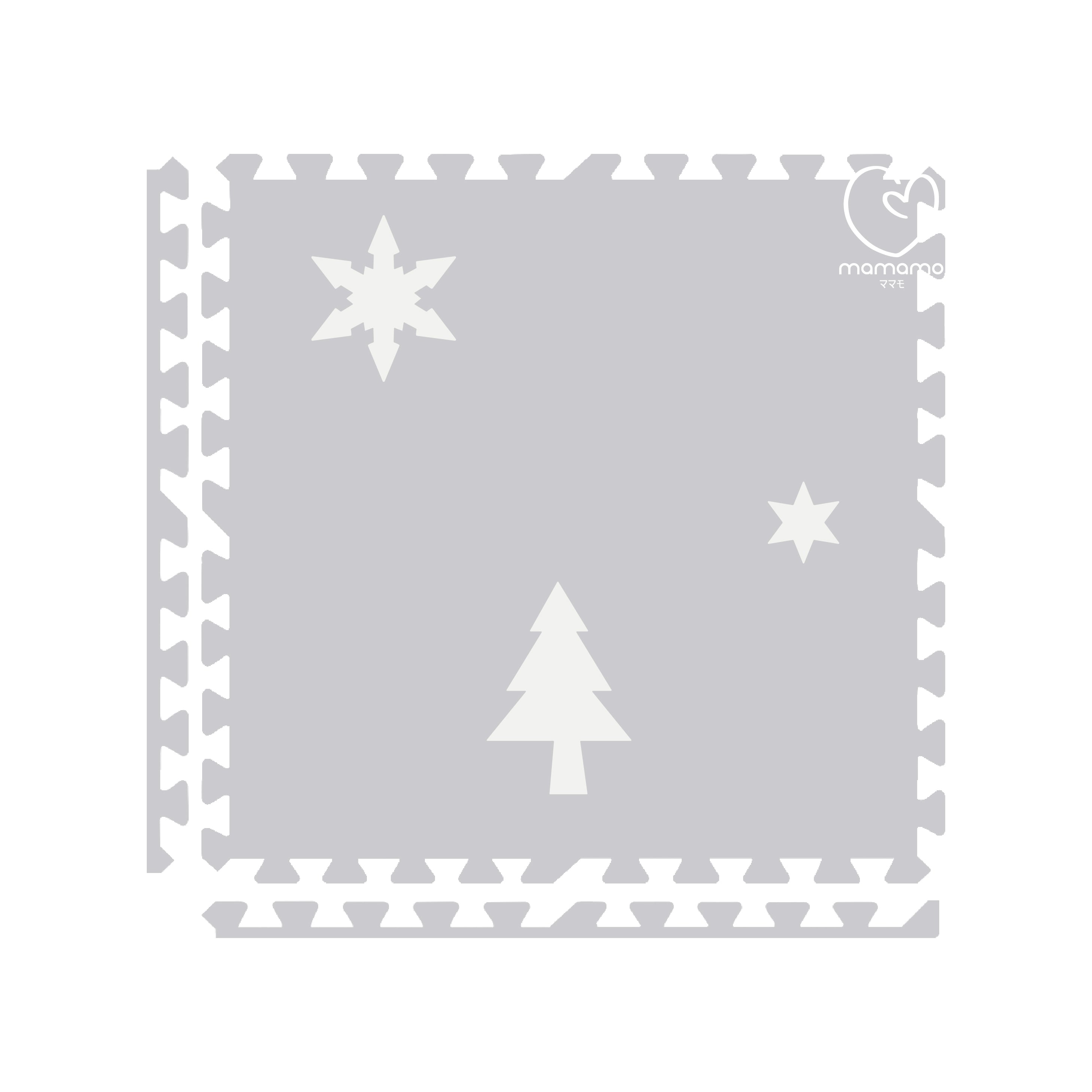 แผ่นรองคลาน จิ๊กซอว์ MAMAMO ชุด CHRISTMAS COLLECTION ลาย SNOW CHRISTMAS เซต 6 แผ่น เกรดพรีเมี่ยม หนา 1.4 CM. พร้อมขอบปิด แถมฟรี ถุงซิปพกพา พร้อมส่ง_6